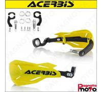 COPPIA PARAMANI CROSS ACERBIS X FACTORY UNIVERSALI GIALLO NERO + KIT MONTAGGIO