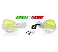 COPPIA PARAMANI FLUO UNIKO VENTILATO+KIT MONTAGGIO UNIVERSALI MOTO ACERBIS