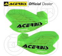 COPPIA PARAMANI MANUBRIO ACERBIS XFORCE VERDE KAWASAKI MOTOCROSS ENDURO OFF ROAD