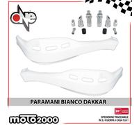COPPIA PARAMANI MOTO CROSS ENDURO MOTARD DAKKAR BIANCHI ONE CAMAMOTO - 77448200