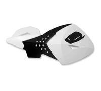 Coppia Paramani Ufo Escalade Bianco Nero Con Attacchi Mx Handguards Cross Enduro