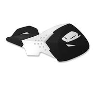 Coppia Paramani Ufo Escalade Nero Bianco Con Attacchi Mx Handguards Cross Enduro