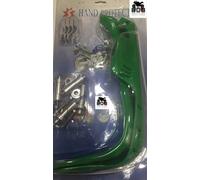 COPPIA PARAMANI VERDE MOTO CROSS ENDURO PER KAWASAKI KX 65 RESTYLING 2010