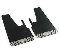 COPPIA PARASPRUZZI RALLY MUDFLAPS 4X4 UNIVERSALI NERI ANTERIORI POSTERIORI