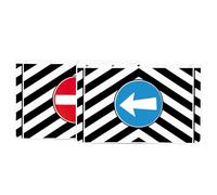 Coppia Paraspruzzi universali Per Camion Furgone Con Segnaletica 62x40 cm