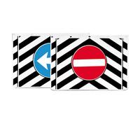 Coppia paraspruzzi camion in pvc segnali a rilievo 53x37 cm con staffe e viti