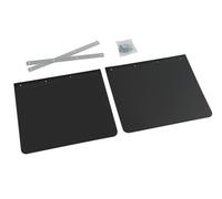 COPPIA PARASPRUZZI PARASCHIZZI PVC NERI CAMION POSTERIORI 45X35 CON STAFFE LAMPA