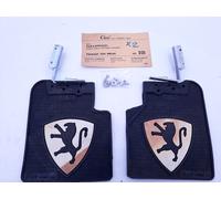 Coppia paraspruzzi posteriori Peugeot 204 break e berlina in gomma neri original