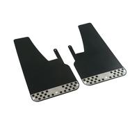 COPPIA PARASPRUZZI RALLY MUDFLAPS 4X4 UNIVERSALI NERI ANTERIORI POSTERIORI