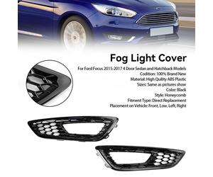 Coppia Paraurti Anteriore Fendinebbia Coperchio Del Faro Corona Griglia Per Ford