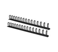 COPPIA PASSACAVI VERTICALI LINK LKORG1UV 1U CM ALTEZZA 86,5 NERO