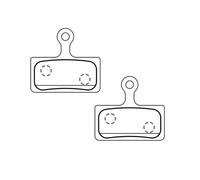coppia pastiglie all-round compatibili xt2012 per shimano xtr / xt m785 / slx m6
