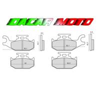 COPPIA PASTIGLIE DESTRA SINISTRA KAWASAKI KVF 750 BRUTE FORCE All Models 750