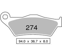 Coppia pastiglie freno anteriori organiche CCM 404 DS 404 2003 -2004 274 TROFEO