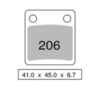 Coppia pastiglie freno anteriori sinterizzate DAELIM 50 DELFINO 50 1999 TROFEO