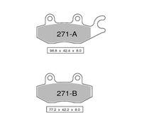 Coppia pastiglie freno anteriori sinterizzate YAMAHA 50 TZR 50 1990 -1992 TROFEO
