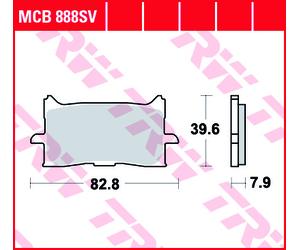 Coppia pastiglie freno anteriori TRW sinterizzate