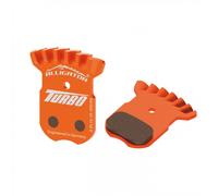 Coppia Pastiglie Freno Disco Alligator Turbo Semi-Metalliche Ventilate per Shimano Road/Gravel