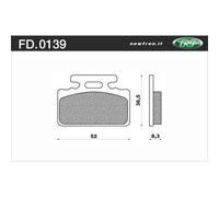 COPPIA PASTIGLIE FRENO NEWFREN FD.0139