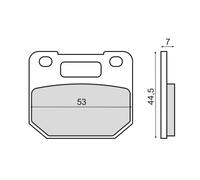 COPPIA PASTIGLIE FRENO ORGANICHE PER SUZUKI RG 80 GAMMA