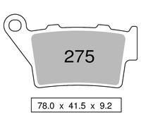 Coppia pastiglie freno posteriori sinterizzate CCM 404 DS 404 2003 -2004 TROFEO