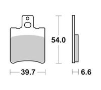 COPPIA PASTIGLIE FRENO SBS 114HF per ITALJET Formula DD 50 1994-2000