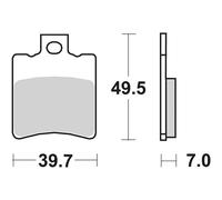 COPPIA PASTIGLIE FRENO SBS 143HF per HONDA X8RS / X8RX 50 1999-2000