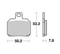 COPPIA PASTIGLIE FRENO SBS 157HM per MBK Thunder 125 2001-2002