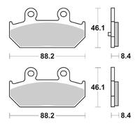 PASTIGLIE FRENO SBS 182HF PER SUZUKI AN BURGMAN 400 E 650