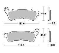 COPPIA PASTIGLIE FRENO SBS 192HM per HONDA SH IE 150 2013-2014
