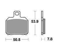 COPPIA PASTIGLIE FRENO SBS 730RQ per BIMOTA DB8 / DB8SP 1198 2009-2012