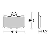 COPPIA PASTIGLIE FRENO SBS 856HS SET 4 PZ per BUELL CR 1125 2009-2010