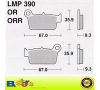 COPPIA PASTIGLIE FRENO SINTERIZZATE OFFROAD AP RACING Beta RR 4T 525 2005