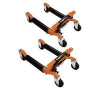 Coppia Pattini di Posizionamento Idraulici Veicoli Set di 2 Sollevatore Idraulico Carrello Trasporto Pedale Solleva fino a 30cm Ruote fino a 25cm Larghezza 680kg per Pattino Officina Auto Movimento