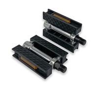 COPPIA PEDALI BICI BACCHETTA CON CATADIOTTRO RETTANGOLARI VINTAGE GOMMA METALLO