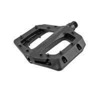 Coppia pedali flat nero, corpo in resina, perno in CR-MO 108x108x21 RMS