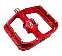 coppia pedali flat penthouse mk5 b-rage 1702 alluminio rosso BUMK5B.R Burgtec fl