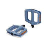 Coppia Pedali Mtb Bmx Bici Nylon Anntiscivolo Catarifrangenti Blu Cuscinetti DU
