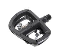 Coppia Pedali MTB Plateau / Clip Alluminio Asse Cr-Mo WELLGO w43 Colore Nero per