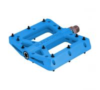 Coppia pedali Nylotrax BLU per BICI enduro/freeride corpo in nylon 110x105mm pi