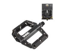 COPPIA PEDALI PER MTB FLAT BICI BICICLETTA CORPO IN ALLUMINIO NERI WAG