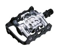COPPIA PEDALI VP-X92 BICI MTB CITY DUAL TACCHETTA SPD IN ALLUMINIO NERI