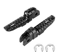 Coppia pedane anteriori per moto anteriore sinistra destra adatta adatto per MT-03 MT-25 MT-07 MT-09 R3 XJ6 (nero) V9p751