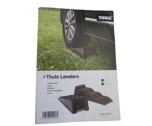 COPPIA PEDANE LIVELLAMENTO "THULE" NERA CON CUSTODIA MOD. RIF. CAMPER E CARAVAN