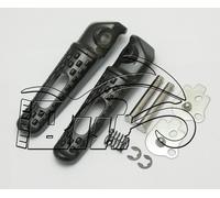 COPPIA PEDANE PEDALI PEDALINE POGGIAPIEDI POSTERIORI HONDA BLACK