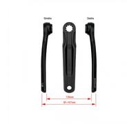 Coppia Pedivelle Alluminio Nero 160mm ISIS Compatibili Bosch Gen4 Yamaha PW-X