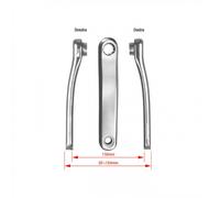 Coppia Pedivelle Bosch ISIS 172.5mm Alluminio Argento E-Bike Metropolis