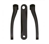 Coppia Pedivelle E-Bike 155mm Nere ISIS Alluminio Ricambi Bici Elettrica