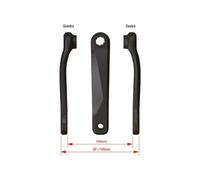 coppia pedivelle e-bike ck-220/is wider compatibili con motori yamaha pwx/bosch
