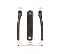 Coppia Pedivelle Fazua Carbonio Cavo 172.5mm ISIS Drive per E-Bike